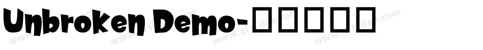 Unbroken Demo字体转换